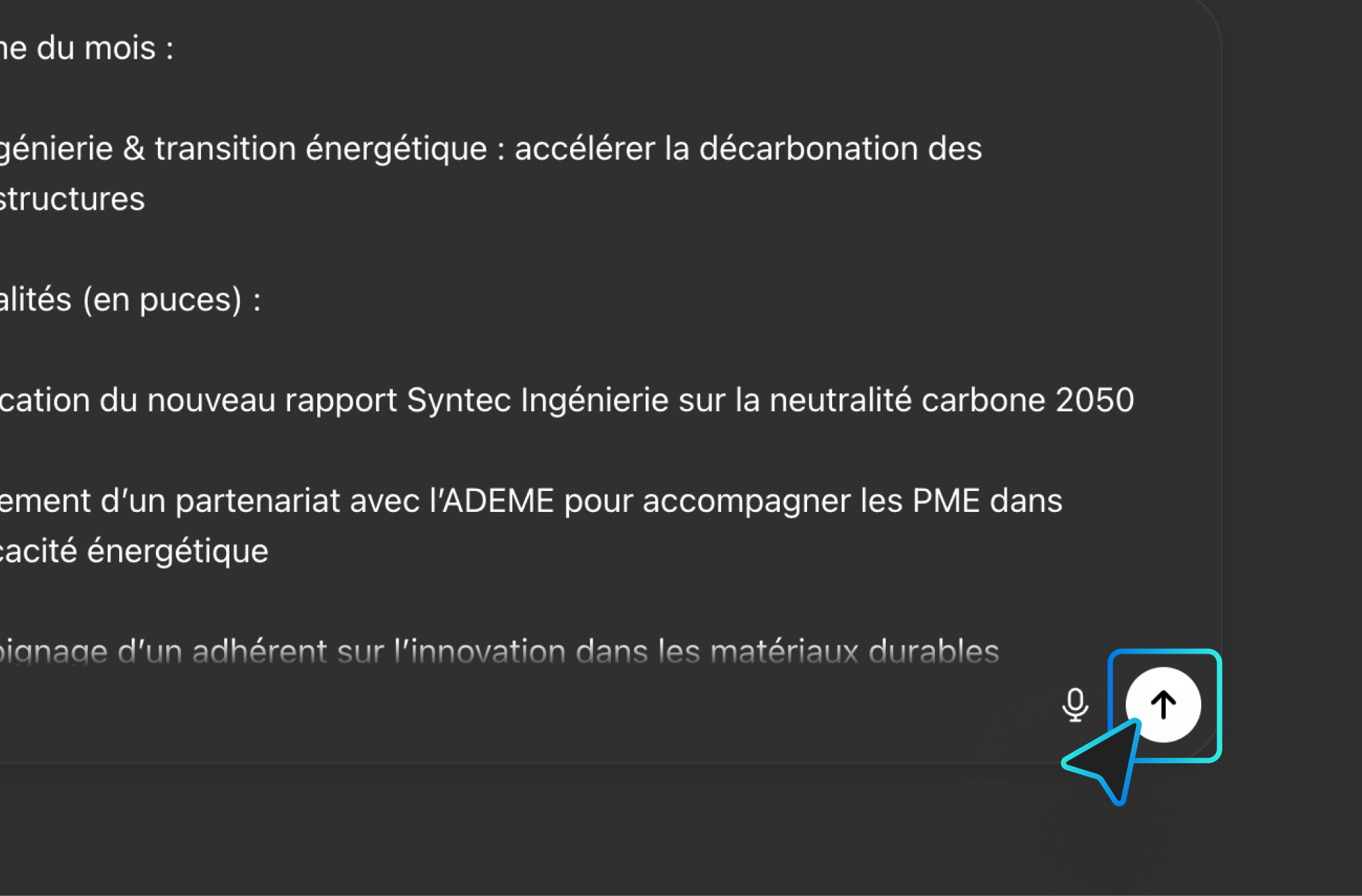 Capture d'écran de l'interface de création d'agent de ChatGPT en mettant en avant le bouton de validation